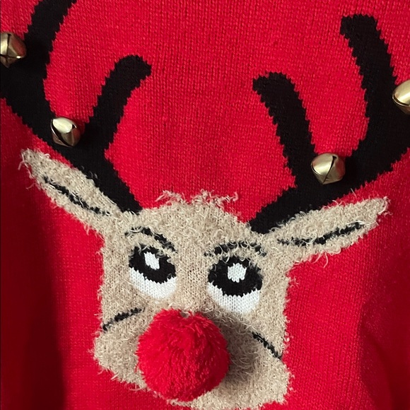 Red Reindeer Sweater - Picture 3 of 4